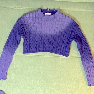 Rumours cropped long sleeve sweater